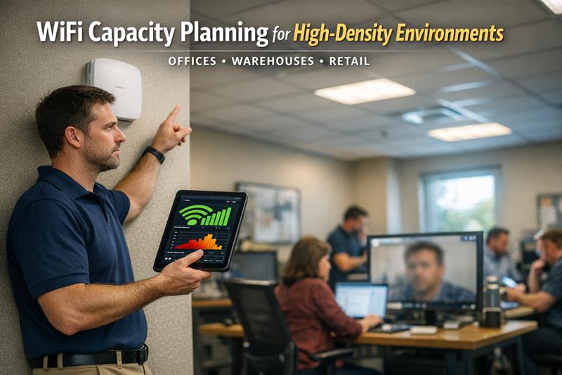 WiFi Capacity Planning for Business: Designing for High-Density Environments